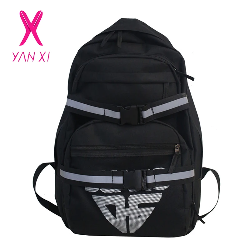 YANXI Многофункциональный Bakcpack уличный стиль крутой светоотражающий скейтборд