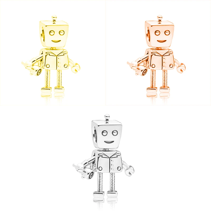 

Best-selling Europe and the United States 3 color robot charm creative fashion jewelry necklace accessories ladies present