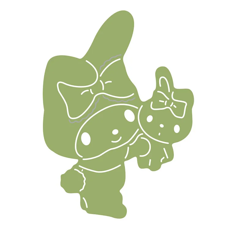 Новинка 2021 металлические Вырубные штампы в виде милого кролика животного для