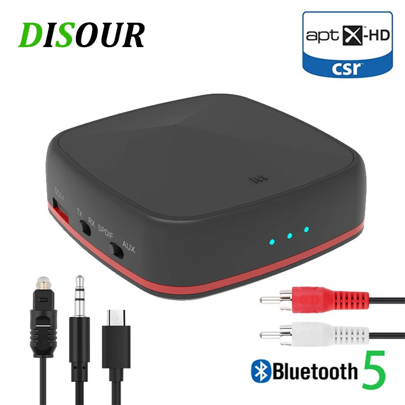Bluetooth передатчик и приемник CSR8675 5 0 Музыкальный беспроводной адаптер Aptx HD/LL разъем