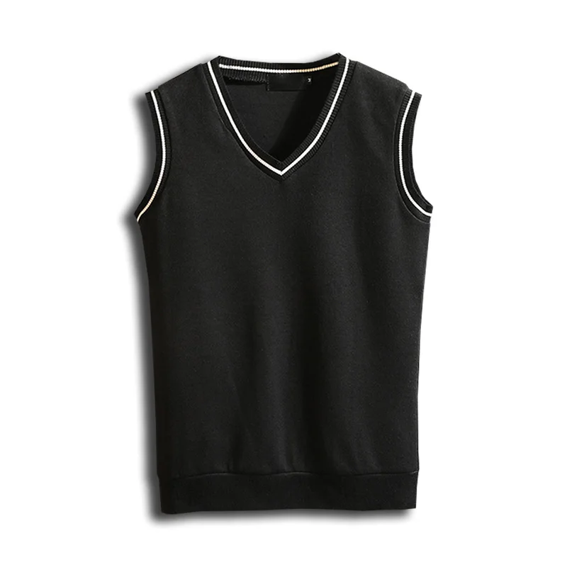 Новый модный брендовый свитер без рукавов мужской пуловер Мужской Джемперы
