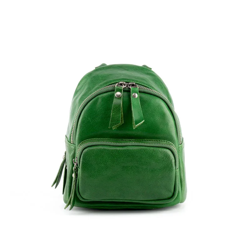 

2020 new vegetable tanned leather small square bag backpack female bag leisure travel backpack small bag fashion