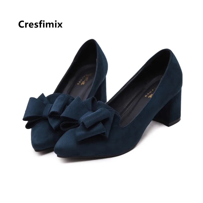 Туфли Cresfimix женские на высоком каблуке повседневные без застежки крутые для