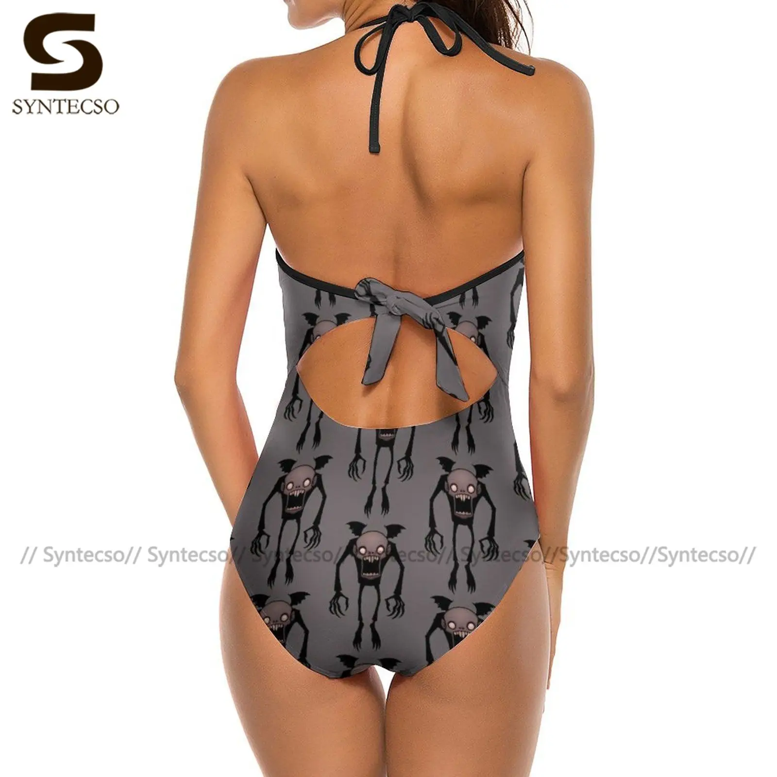 Spooky Swimsuit Whole Hot Sale Novelty Swimwear Beach 1-Piece Teenager Bathing Suit | Спорт и развлечения