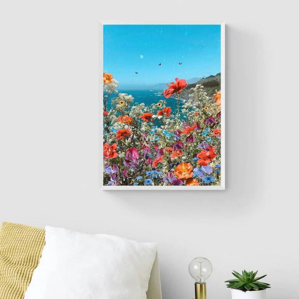 

DIY Алмазная мозаика вышивка красочное Цветочное поле вышивка крестиком алмазная живопись полная натюрморт Декор для дома ручной работы