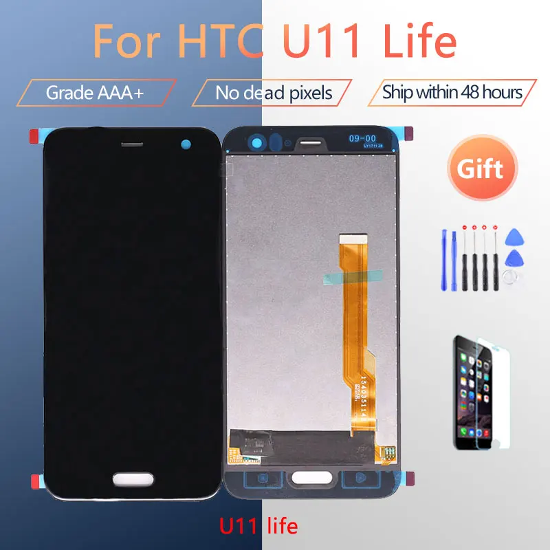 Сенсорный ЖК-экран в сборе для HTC U11 Life оригинальное черное стекло ЖК-дисплей 5 2