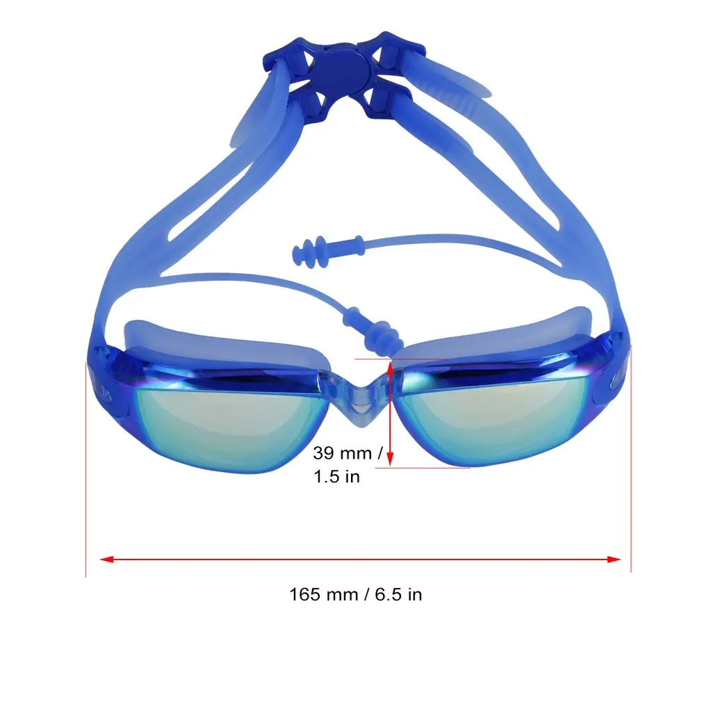 

Summer Hot-Sale Swim Goggle Colorful No Leaking Anti-Fog Adjustable Soft Silicone Swimming Goggle With Free Earplug Nose Clip