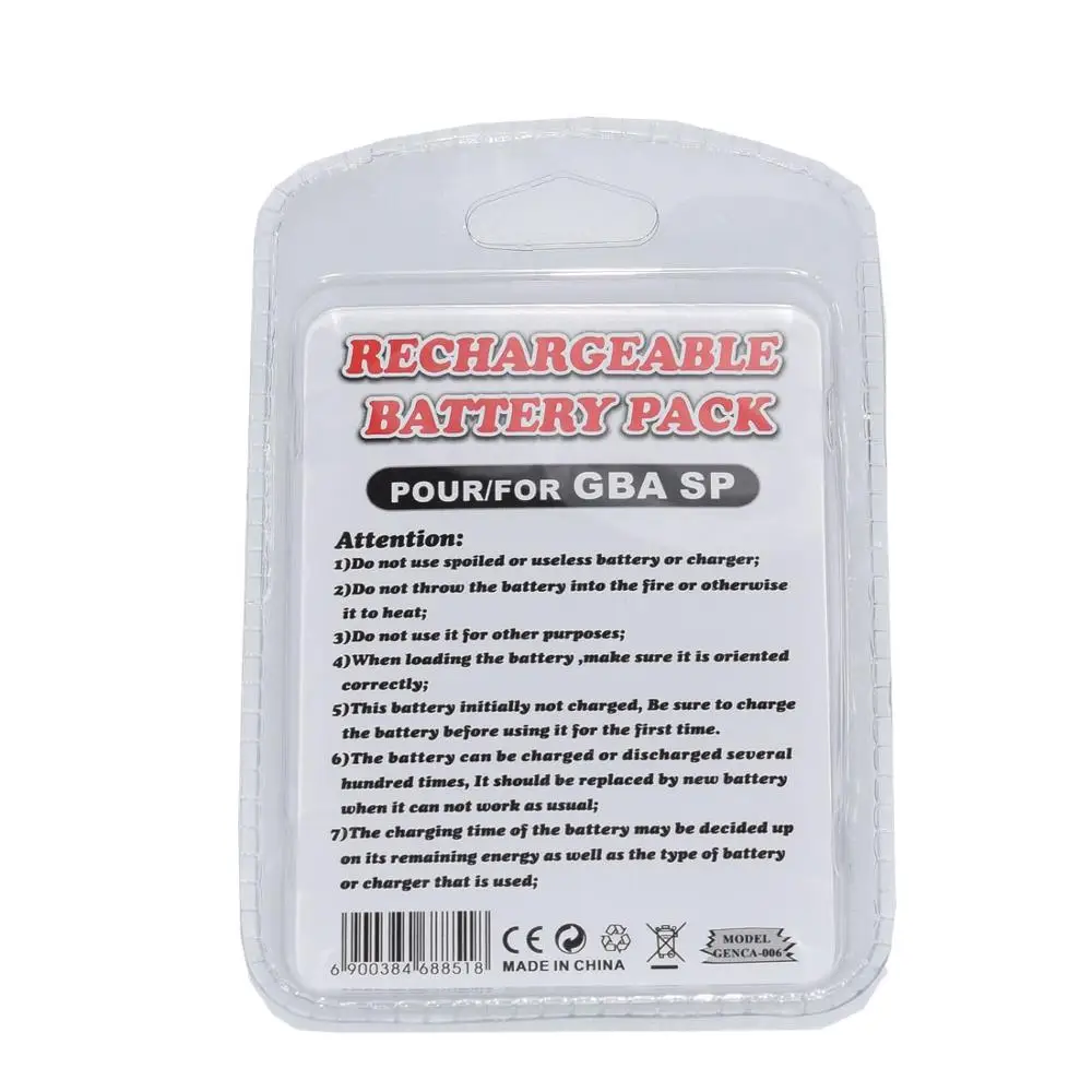Аккумуляторная батарея 2pk для Nintendo GBA SP Gameboy Advance 3 7 В с инструментом|Батареи| |