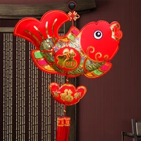 happy new year 2020 chinese knot pendant new year arrangement decorative supplies hanging spring festival fu fish