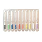 Стоматологическая Очистка корневого канала гладкая игла Стоматологическая квадратный протяжки 10 шт.упак. колючей протяжки для того, чтобы удалить мусор стоматологический инструмент