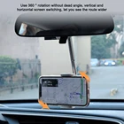 Автомобильный держатель для телефона на зеркало заднего вида, для смартфонов 4,0-6,1 дюймов, автомобильная подставка для телефона, вращение на 360 градусов, регулируемая опора