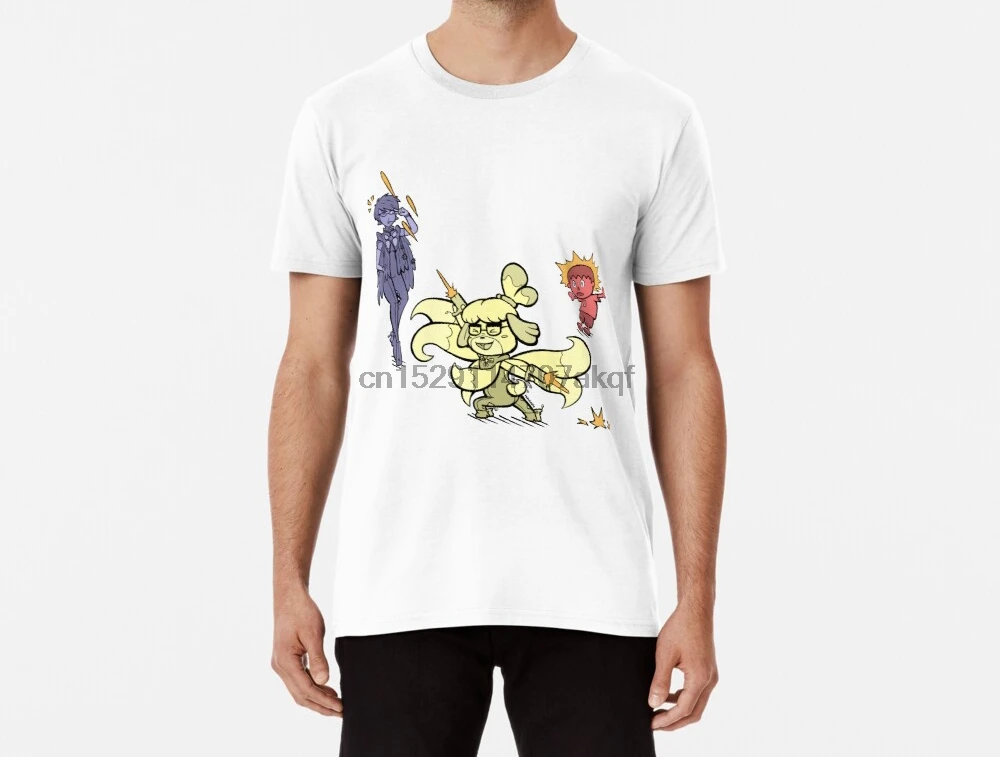 Мужская забавная футболка Isabelle X Bayonetta tshirs женская (1)|Мужские футболки| |