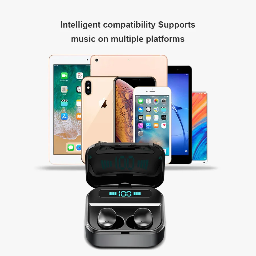 Фото CBAOOO TWS 5 0 настоящие беспроводные наушники 5D стерео Bluetooth мини гарнитура CBAOOO TWS 5 0 настоящие беспроводные наушники 5D стерео Bluetooth мини гарнитура