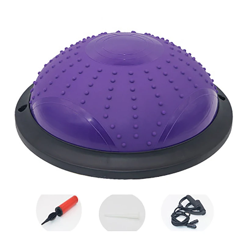 

2021 New Mini Yoga Balance Ball Fitball Yoga Hemisphere Hemisphere Balance Trainer Equipment Pvc Ball Hemi Fitness Ball Blue