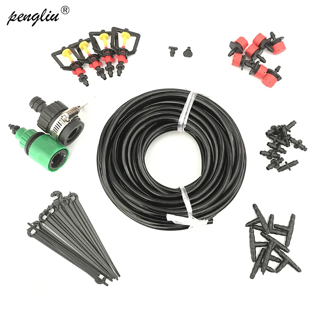 

Hose Irrigation set 20M Water Hose Plants Watering Irrigation Kits Dripper Head Connector for Flowers Plants Sprinkler IT240