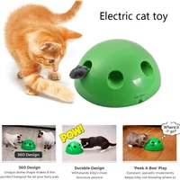 electric pet funny cat tray training toy cat scratching device mouse toy interactive puzzle game popular exciting cat pet toy