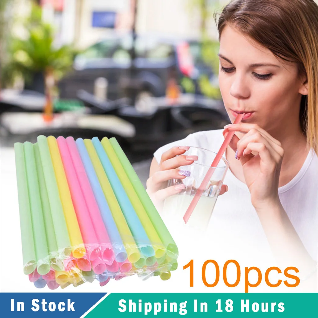 100 шт красочные одноразовые питьевые разноцветные соломинки Цвета для жемчужный