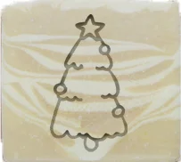 size3CM Рождественская елка ручной работы мыло штамп Chapter seal mold mini diy натуральные узоры 3-5 см - Цвет: size3CM