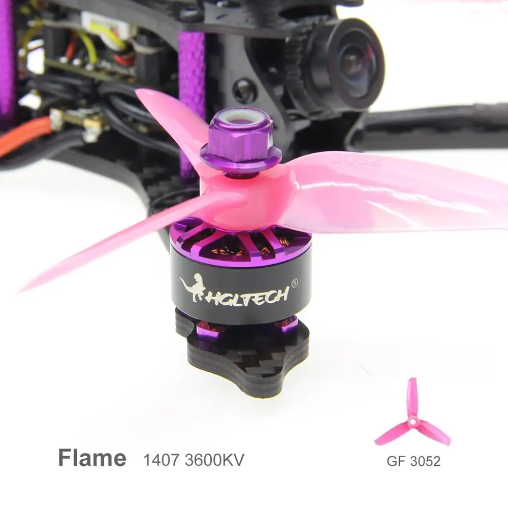 HGLRC XJB145 FPV BNF гоночный Дрон 145 мм комплект из углеродного волокна для рамы OSD F4 Контроллер полета 1407 3600KV бесщеточный двигатель 28A 4в1 ESC