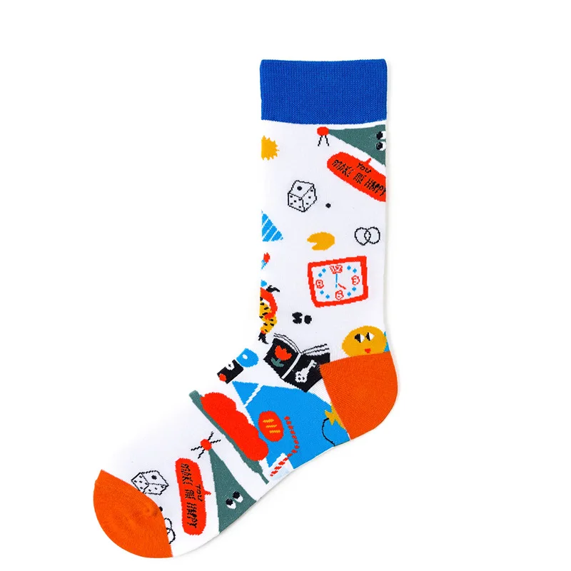 Japan Harajuku Coffee Animals Women Socks Kawaii Cute Men Cartoon Funny Chic Street Skate Boy EU35-42 | Женская одежда
