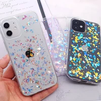 bling colorful flash laser foil paper mobile phone case covers for apple iphone 13 pro 12 mini 11pro max soft silicon cover etui