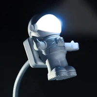 novel led astronaut panda night light new usb spaceman led night lamp for computer pc lamp desk light pure white