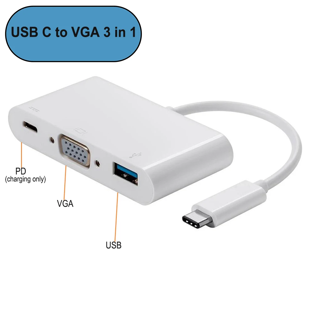 Thunderbolt 3 Type C USB 1 к HDMI VGA DVI RJ45 многопортовый адаптер кабель для apple macbook pro macbook|to hdmi|hdmi