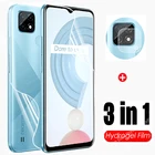 Гидрогелевая пленка 3 в 1 для Oppo Realme C21, защита экрана и объектив для Realme C 21 Real me C21 6,5 дюйма, защитная пленка, не стекло