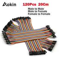 cable for dupont line 120pcs 20cm male to female jumper wire dupont cable for arduino diy kit female male wire jumper 2 54mm