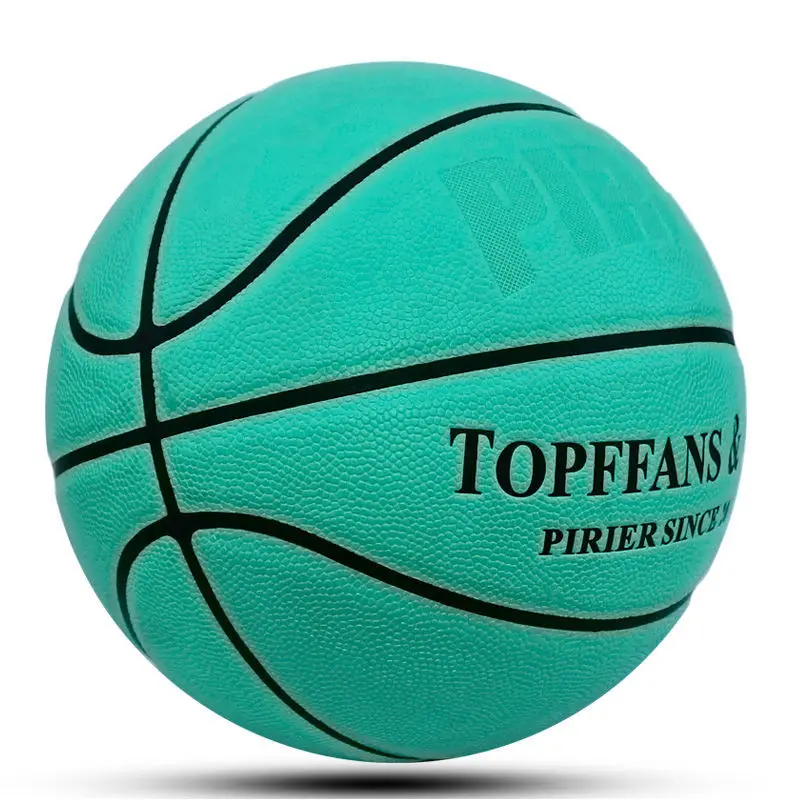 2021 баскетбольная модель износостойкая мягкая кожа синий мяч для студентов