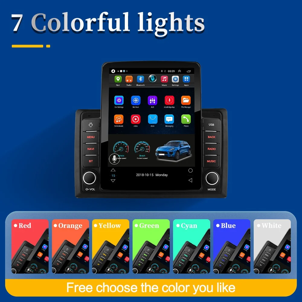 Автомагнитола 2 din мультимедийный видеоплеер с GPS-навигацией 8 ГБ + 128 Гб Android 10 для