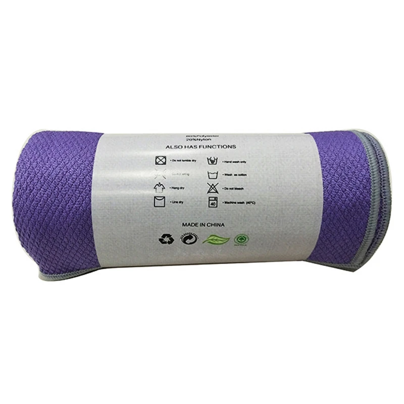 

186*65cm Anti-slip Yoga Towel Double-sided Sweat Absorbent Pilates Mat Outdoor Fitness Blanket
