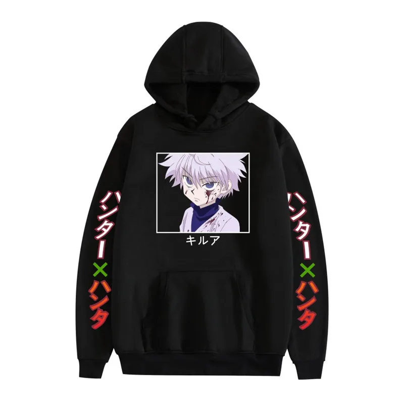 

Hunter X Hunter японское аниме забавные Killua Eyes Killua толстовки Стильные свитшоты уличная одежда для женщин/мужчин Толстовка большого размера топы