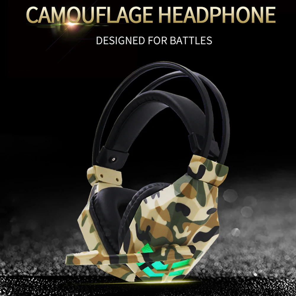 3 5 мм ПК игровая гарнитура с USB светильник наушники кабелем регулятор громкости