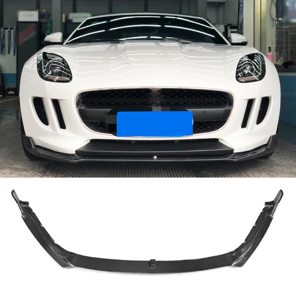 Передний бампер из углеродного волокна спойлер для подбородка Jaguar F Type Coupe Convertible