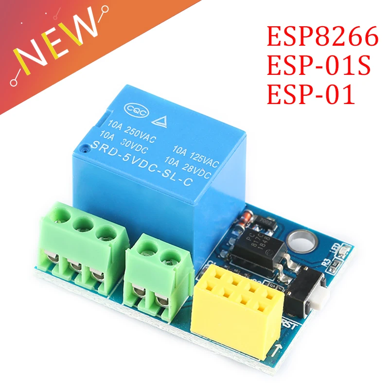 ESP8266 ESP01 S 5 В Wi Fi релейный модуль ESP01S Things для умного дома с пультом дистанционного