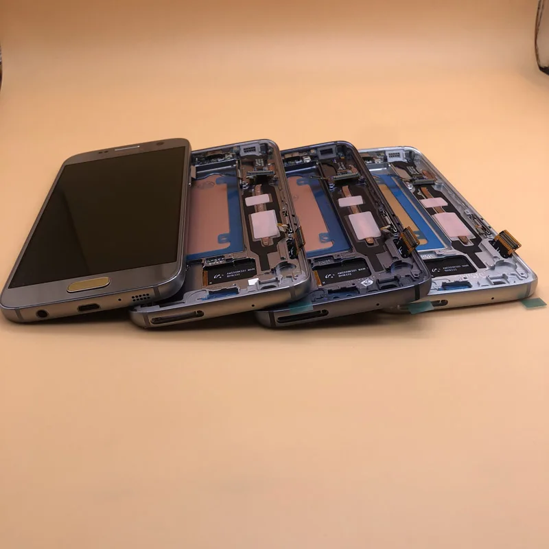 Новый ЖК дисплей с рамкой для SAMSUNG Galaxy S7 G930 G930F G930A G930V дигитайзер сенсорный экран в