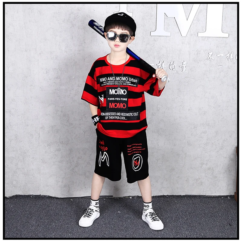 Комплект летней одежды для маленьких мальчиков комплекты из свободных