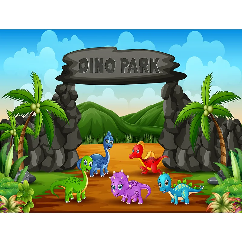 

Tropical Jungle Wild Animal Safari Party Newborn Baby Shower Birthday Backdrop Vinyl Custom Photography Background 20923KT-02