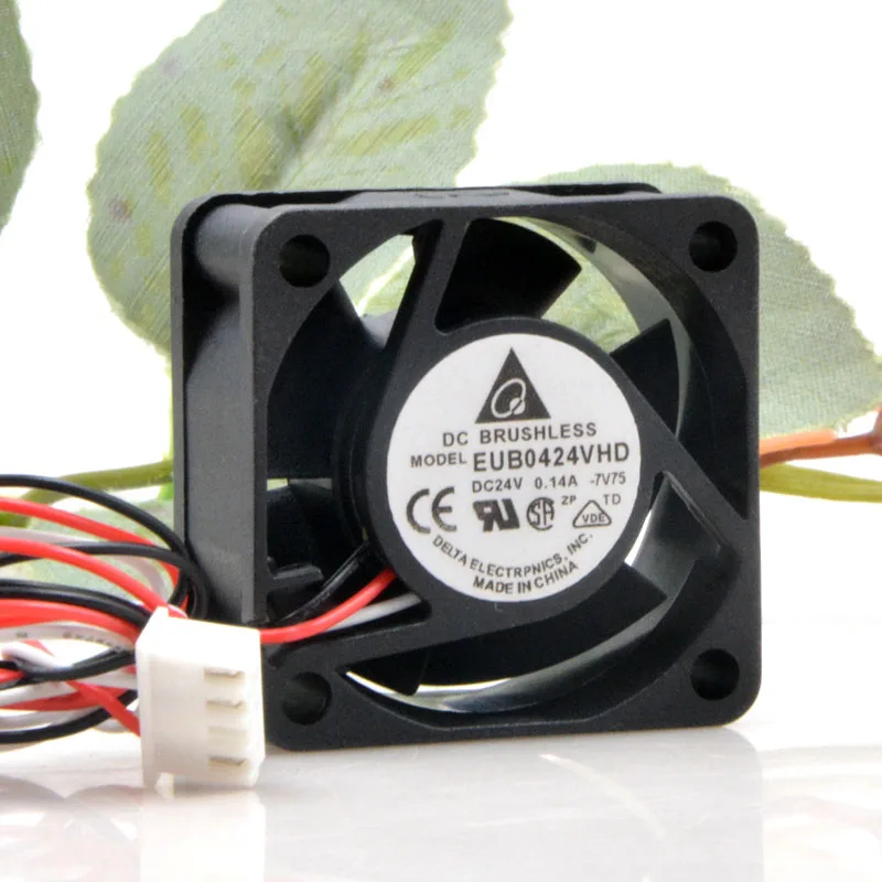 Двухпроводной охлаждающий вентилятор Delta EUB0424VHD 24 В 4020 а 4 см дюйма