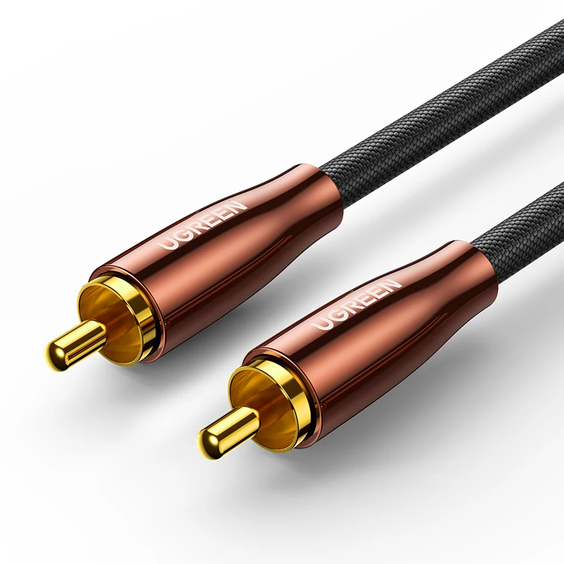 Коаксиальный сабвуфер UGreen AV133 Spdif Audio Fever кабель RCA Lotus линия видеосигнала 75 Ом|coaxial