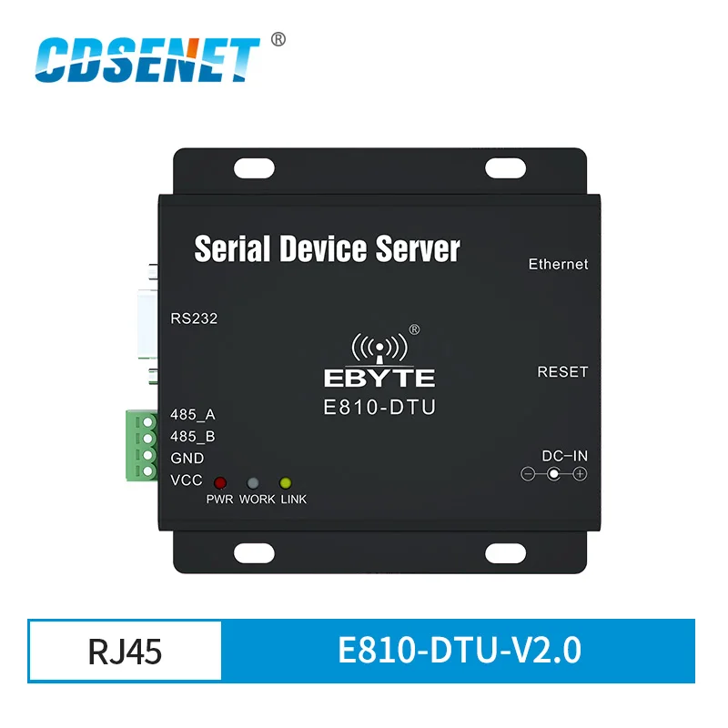

E810-DTU-V2.0 RS485 RS232 to Ethernet RJ45 Serial Port Server Wireless Transceiver Modem Full Duplex Module