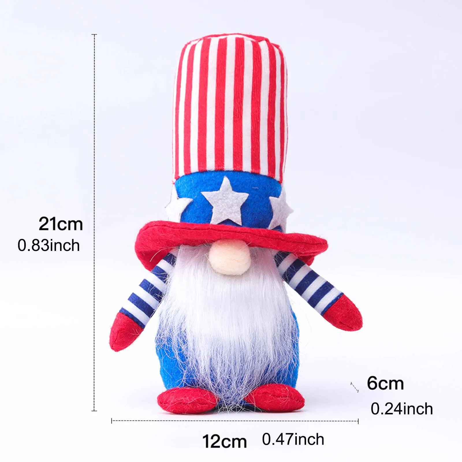 

Plush Toy Kawaii Patriotic Gnome Doll Dwarf Plush Doll Decorations Holiday Gifts Household For Baby Girl Boy Birthday Gift