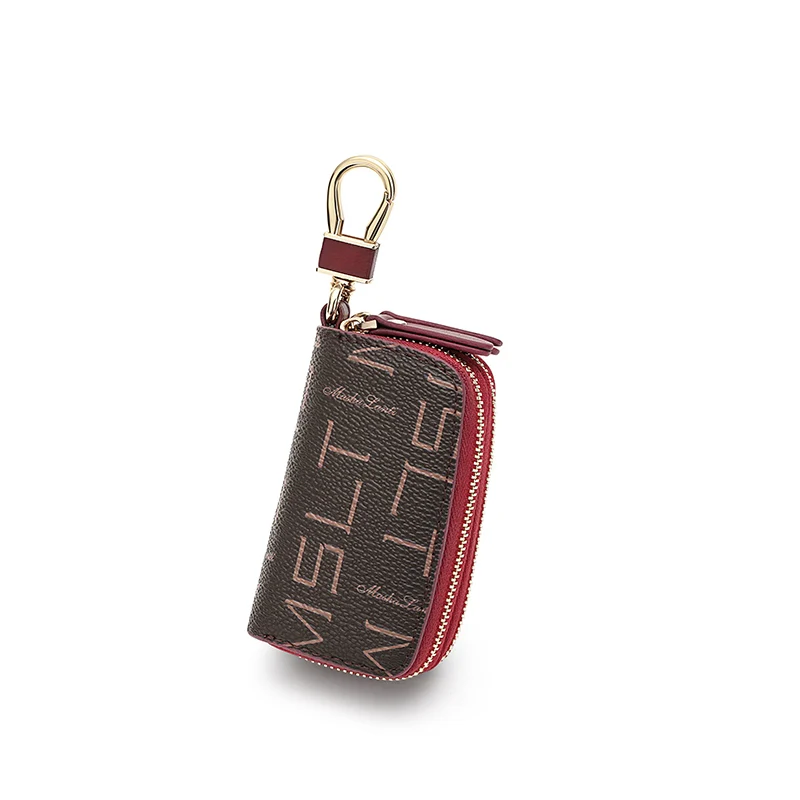 Home Car Keys' Bag Double Pocket Zipper Mini Small Key Wallet Men Women's Key Holder Smart Pocket