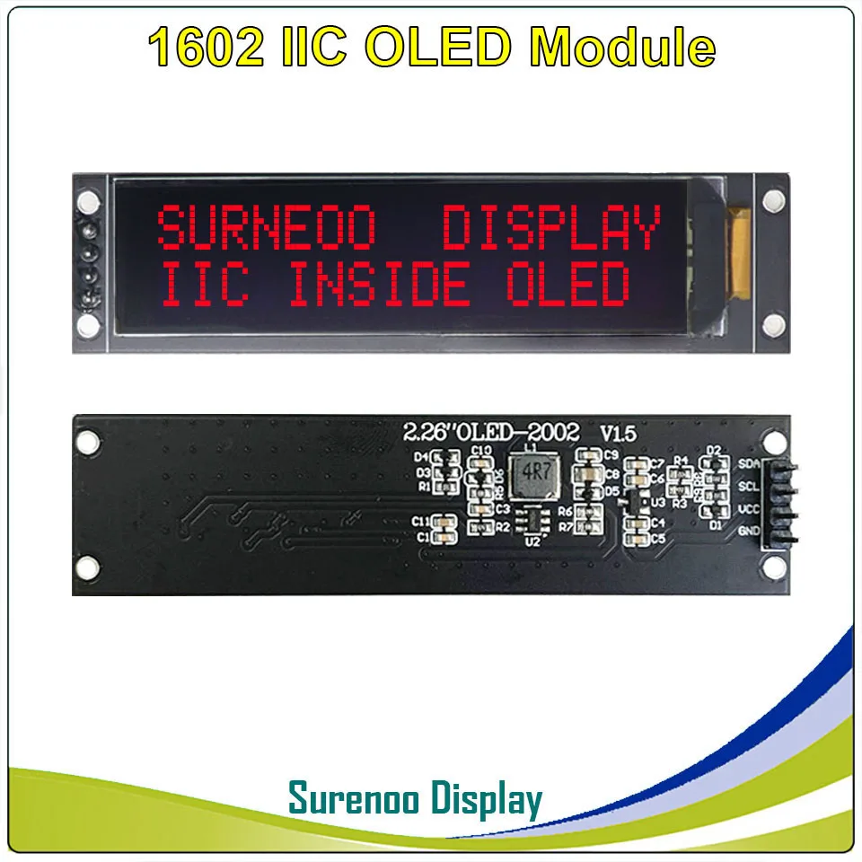 OLED дисплей ЖК модуль IIC I2C белого и желтого цвета LCM экран KS0066 для Arduino STM32 2 26 1602 162