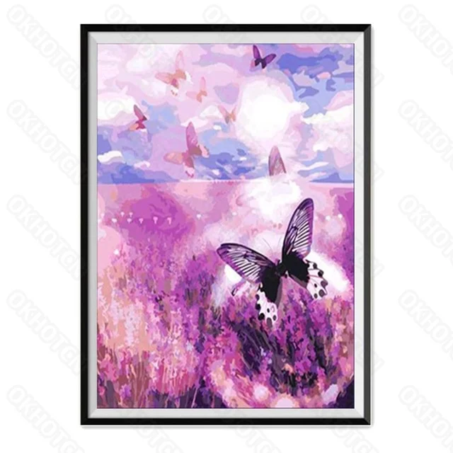 

Diy Diamond Painting Animals Butterflies Round Diamond Sticker Diamond Embroidery Set Diamond Jewelry Mosaic Handmade Gift