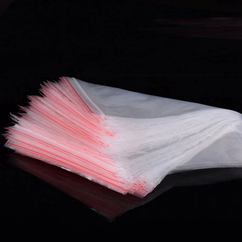 

Пакеты с красными краями, утолщенный прозрачный полиэтиленовый самозапечатывающийся пластиковый упаковочный пакет для чая