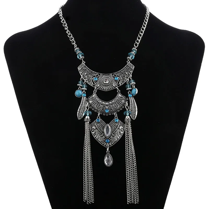Женское Ожерелье в стиле бохо LOVBEAFAS винтажное ожерелье макси с подвесками