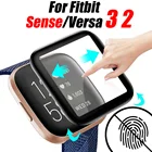 Мягкая защитная 3d-пленка с закругленными краями и полным покрытием для Fitbit SenseVersa 3 2 Versa2, защита экрана, чехол для часов