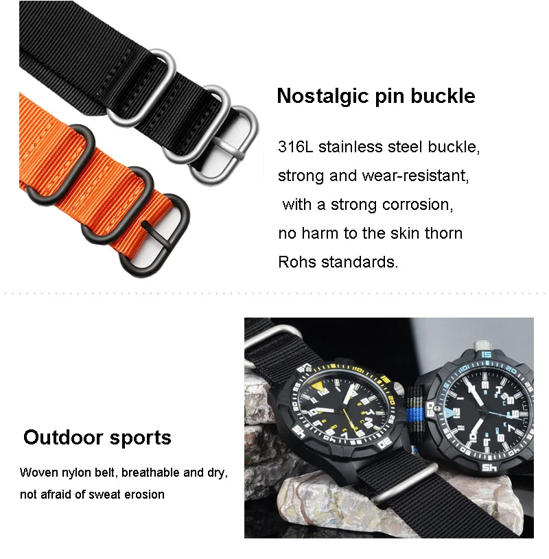 Нейлоновый ремень NATO специальный нейлоновый ремень|Ремешки для часов| |